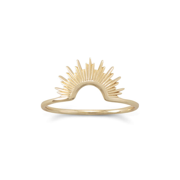 14 Karat Gold Plated Sunset Ring