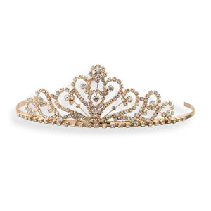 Gold Tone Crown Design Fashion Tiara
