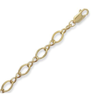 14/20 Gold Filled Oval Infinity Link Bracelet