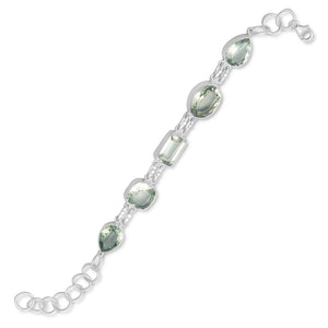 7"+1.5" Extension Prasiolite Bracelet