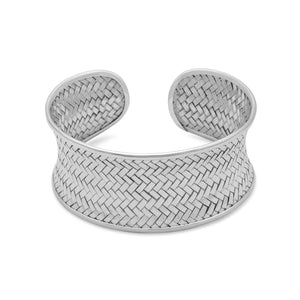 Concave Woven Cuff Bracelet