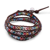 21" Multicolor Crystal Wrap Fashion Bracelet
