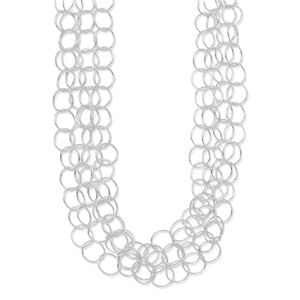 17" Multistrand Round Link Necklace