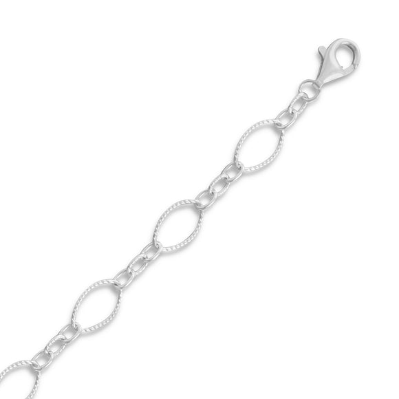 Twist and Polished Link Chain Necklace