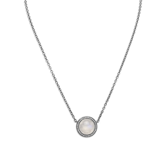 Midnight Collection Necklace With Gray Diamonds