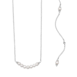 Beautiful Cultured Freshwater Pearl Back Drop Necklace