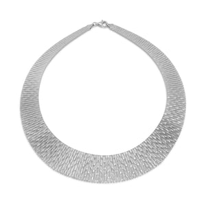 Rhodium Plated Cleopatra Style Necklace