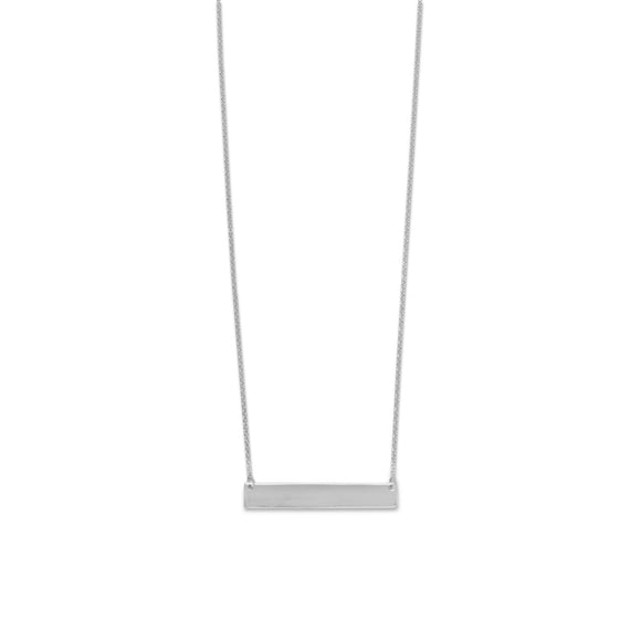 Engravable Bar Necklace