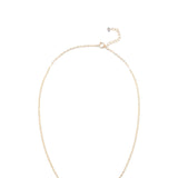 14/20 Gold Filled Labradorite Ellipse and CZ Edge Slide Necklace