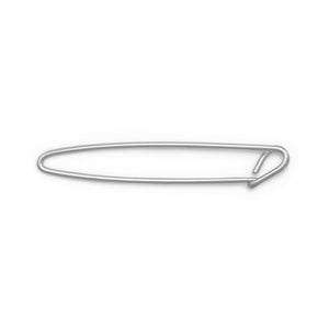 1.75" Sterling Silver Charm Safety Pin