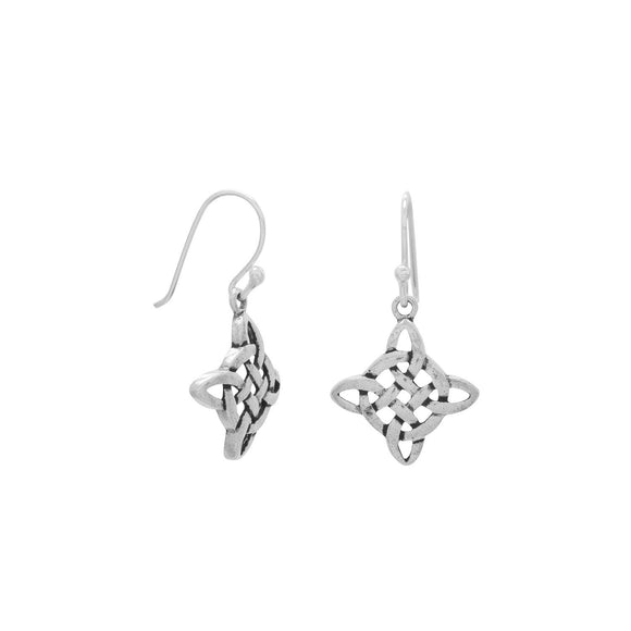 Diamond Shape Celtic Earrings