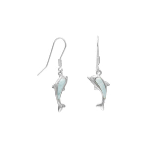 Larimar Dolphin Earrings