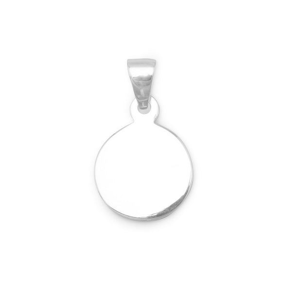 Engravable Round Pendant