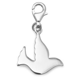 Polished Dove Charm