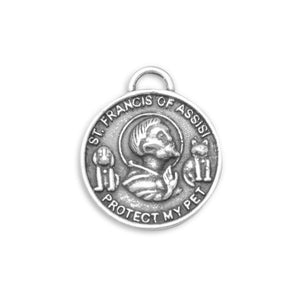 Oxidized St. Francis of Assisi Charm