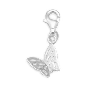 Cut Out Butterfly Charm with Lobster Clasp