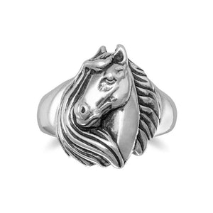 Horse With Mane Ring