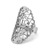 Large Cut Out Flower Design Ring