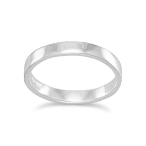 3mm Polished Square Band Ring