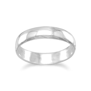 4mm Polished Solid Band Ring