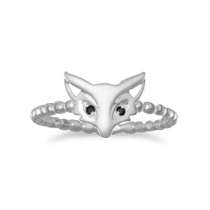 Cute Satin Finish Fox Ring