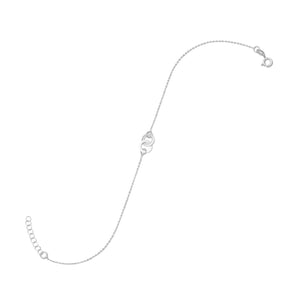 9" + 1" Double Circle Anklet
