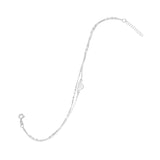 9" + 1" Double Strand Heart Anklet