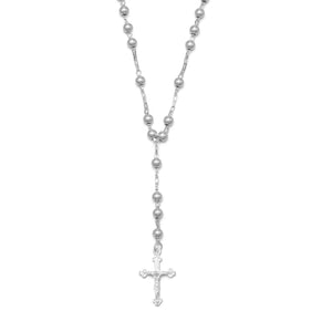 16" Sterling Silver Cross Necklace
