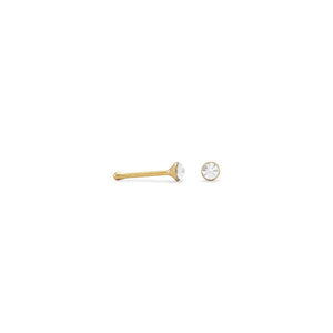 14 Karat Gold Plated Nose Studs