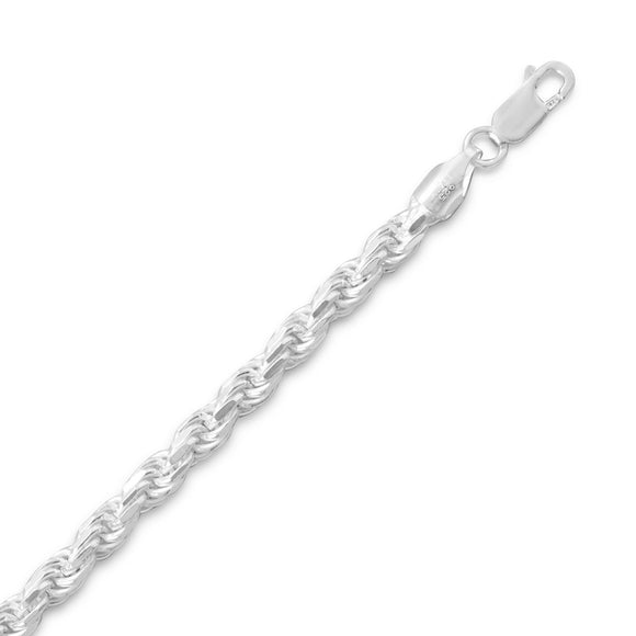 Diamond Cut Rope Chain (4.4mm)
