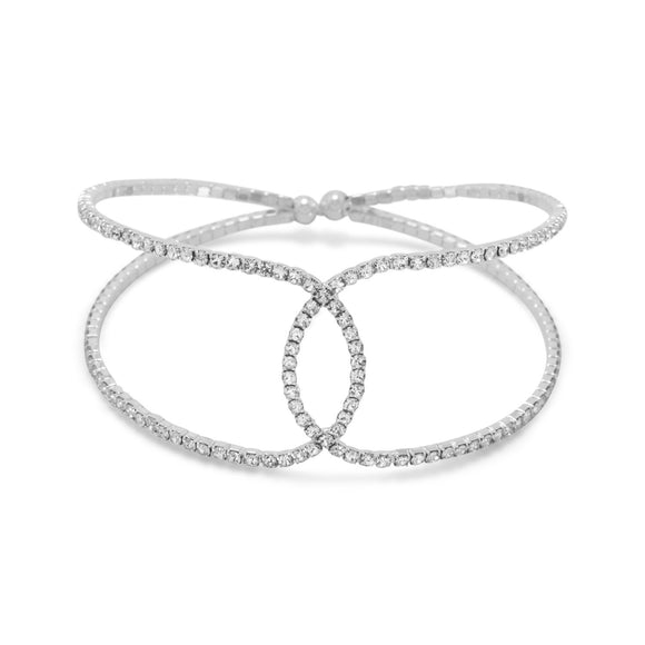 Crystal Fashion Flex Cuff Bracelet