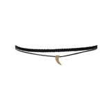 Double Strand Fashion Choker with Claw Slide