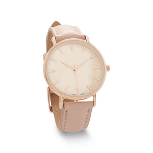 Blush Leather and Mother of Pearl Watch